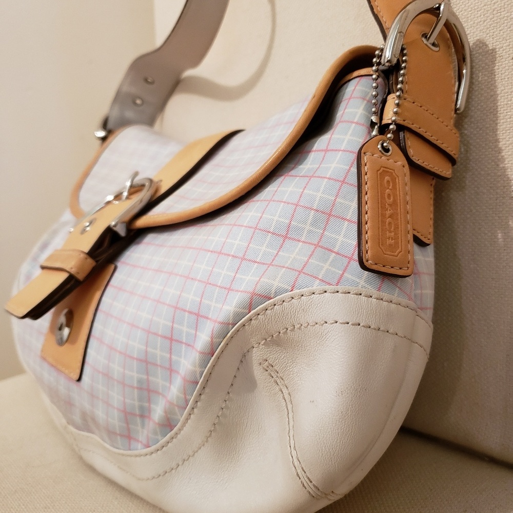 Coach Striped Shoulder Bag